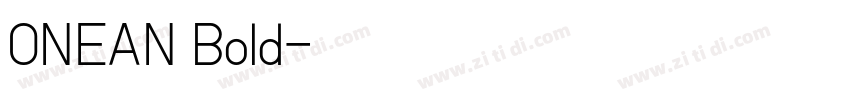 ONEAN Bold字体转换
